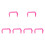 6PCS Pet Carrier Handles Pet Rabbit Cage Replacement Handles Pink 1