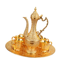 Turkish Coffee Set 6 Cups Elegant Tea Service Set for Home Holiday Tea