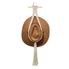 HutaufhäNger im Boho-Stil, Hutablage, HutaufhäNger auf der RüCkseite der TüR, Hut-Organizer, HäNgende Hutdekoration, 1-StöCkig