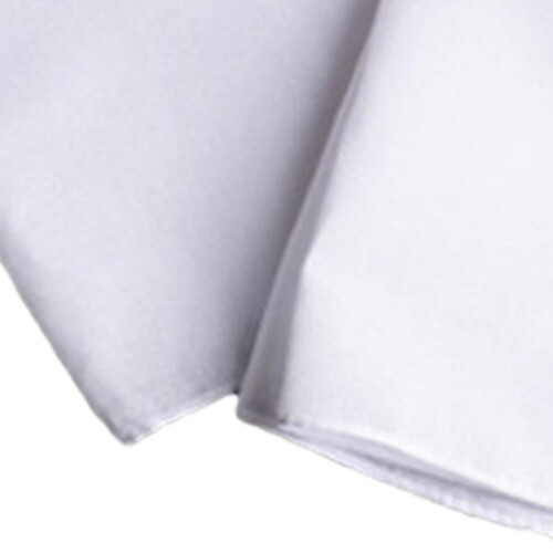 10 Pieces Cotton Hanky for Men Suit Solid White Handkerchiefs for DIY 2