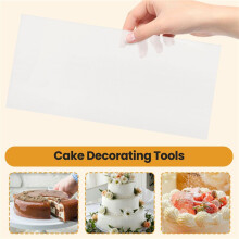 Transparent Cake Cream Scraper Rectangular Acrylic Cake Baking Tool Cake Decorating Tools Kitchen Tool-C