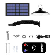 Solar Powered Pendant LED Solar Light Waterproof Hanging Outdoor Lamp Courtyard Garden Decoration Lighting A