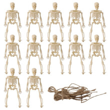 Skeletten voor Halloween Decor, 12 Stuks  Seleton Beeldjes Halloween Decoratie voor Spookhuis Accessoires Feesten