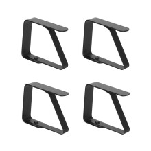 4 Pcs Black Black Tablecloth Clip Tablecloth Fixing Clip 5X4cm Tablecloth Clip for Buffet Banquet/Barbecue/Garden Party