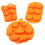 3 Piece Silicone Halloween  Pumpkin Baking Mold Set 2