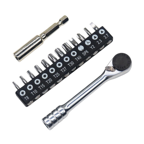 Mini Ratchet Screwdriver Kit Offset Screwdriver for Tight Space Double