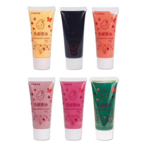 6Pcs Simulation Whipped Cream Glue DIY Phone Case Making Cream Clay Gl