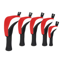 5 Pieces Golf Wood Headcovers Golf Wood Head Cover for Outdoor Sports