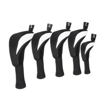 5 Pieces Golf Wood Headcovers Golf Wood Head Cover for Outdoor Sports