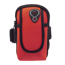 (Red) Outdoor Gear Wrist Phone Bag Arm Band Sports Fitness Running Tool Gift