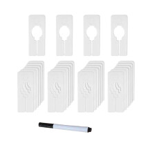 28x Clothing Size Closet Rack Dividers Hangers Wardrobe Shop Closet Di