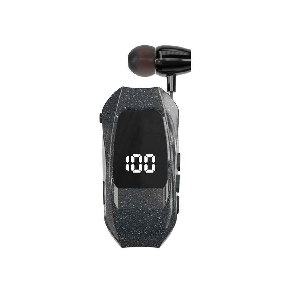 Photos - Portable Audio Accessories Retractable Wireless Earphones Business Lavalier Earphones LED Digital Display Suitable for Sport Training DrivingWork,A