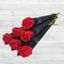 10 StüCk Single Rose Simulation Korean Rose Seifen Blume zu Dem Valentinstag Dekor Geschenk Seifen Rosen Einzelne KüNstliche Seifen Blume 1