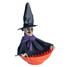 Bol Ă Bonbons D'Halloween Plat Ă Bonbons avec Mouvement Bol Ă Bonbons D'Halloween Bols Ă Fruits FantĂ´mes avec Yeux Lumineux et Son Effrayant B