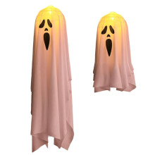 Lumières Fantômes D'Halloween, Décorations D'Halloween. Décorations Extérieures Suspendues Fantômes Lumineux, Fantômes Volants Mignons,B