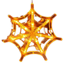 Halloween Decorative Window Lamp, Spider Web LED Sucker Lamp Suitable for Decoration in Various Places