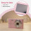 Câmera Digital Retro de 2,4 Polegadas 4K HD Pequena  Câmera CMOS Portátil 50MP  16x Câmera Gravadora de Vídeo Rosa 3