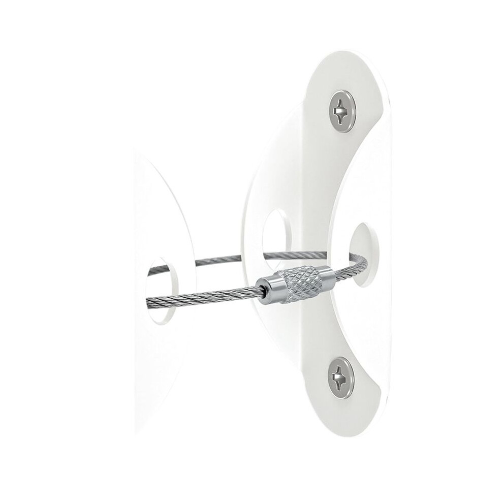 Furniture Anchors (6 Pack) For Baby Proofing, Anti Tip Furniture Anchors Earthquake Straps Resistant To 400 Lbs, White