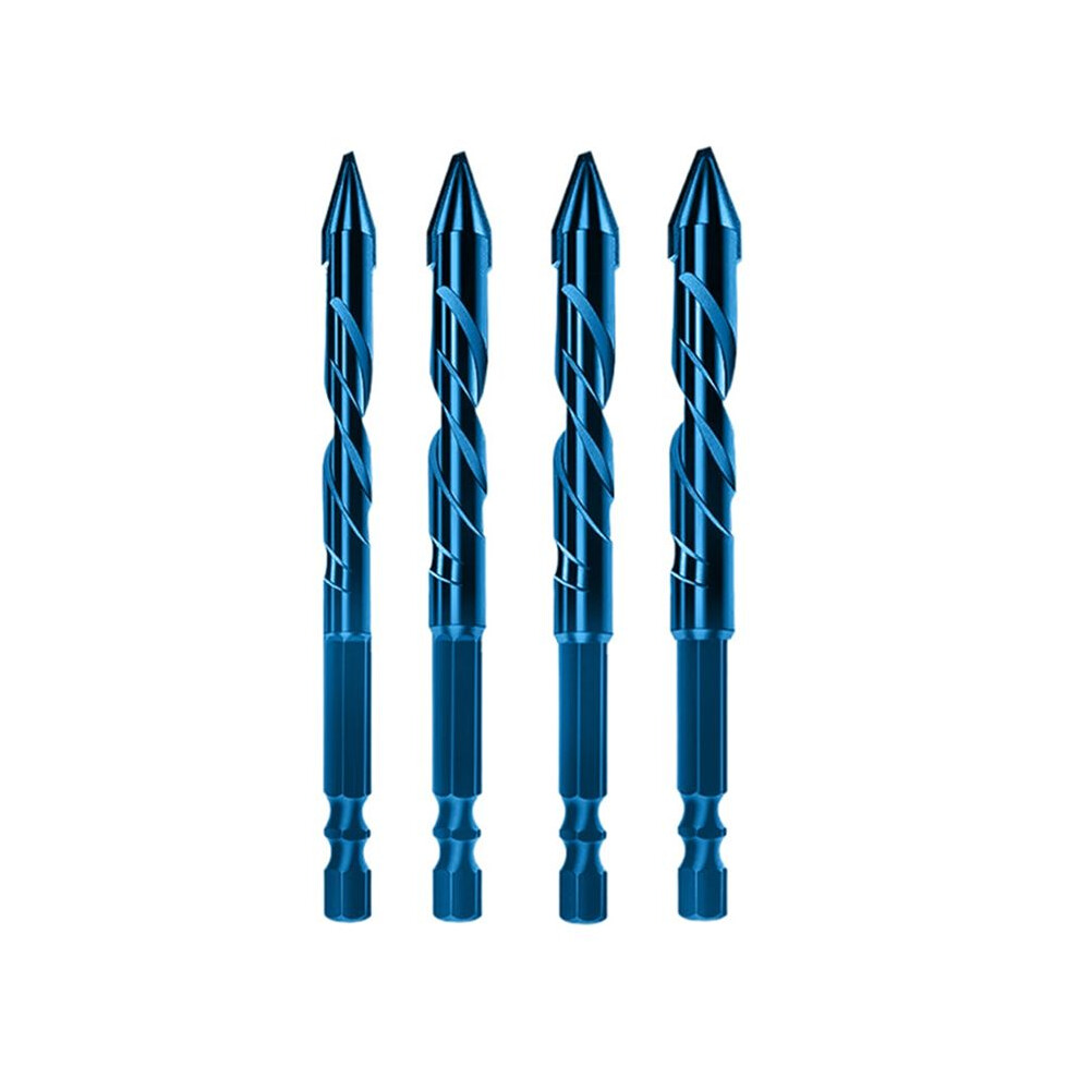 4Pc High Hardness Eccentric Drill Precision Drilling Set 6-12Mm Glass Tile Ceramic Punching Rock Slab Triangle Drill Bit 4712109262291