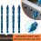 4PC High Hardness Eccentric Drill Precision Drilling Set 6-12mm Glass Tile Ceramic Punching Rock Slab Triangle Drill Bit 3