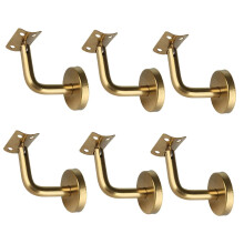 6Pcs Hand Rail Brackets for Stairs Hand Railing Building Banister Supp