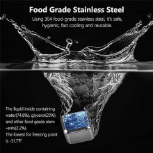Whiskey Stones 6 Pack, Metal Reusable Ice-Cubes, High Cooling Technology, Stainless Steel Ice-Cubes