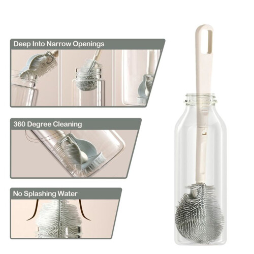 Bottle Brush- Perfect for Cup Cleaning. Small Brush with Long Handle 1