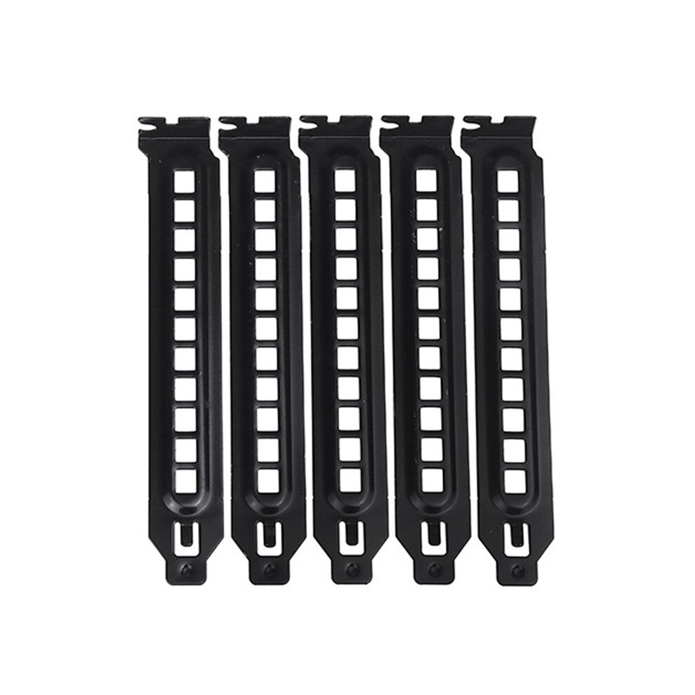 5Pcs Pci Slot Cover Dust Filter Blanking Board Cooling Fan Dust Filter Ventilation For Pc Computer Case, With Hole 4713312662717