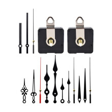 2PCS 32mm Long Shaft DIY Quartz Clock Movement with 5 Different Pairs Hands Wall Clock Movement Mechanism Repair Parts