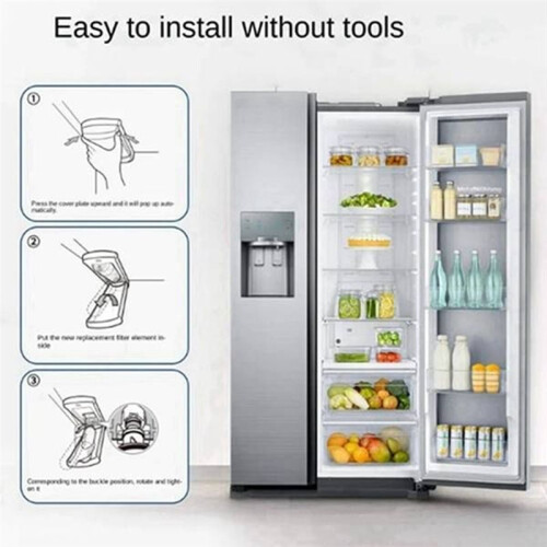 3 Pcs DA97-17376B Refrigerator Water Filter Refrigerator Filter Element 3 Layers of Effective Filtration 1