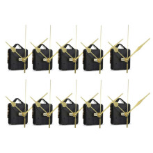 10 Pezzi 18 mm Movimento Silenzioso Set DIY Mandrino Mani Orologio al Quarzo Movimento Meccanismo Riparazione Strumenti Parte Kit Orologio