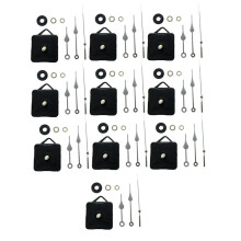 10 Pezzi DIY Meccanismo di Movimento Silenzioso Mandrino Mani Set Parete Orologio al Quarzo DIY Meccanismo di Movimento Parte di Riparazione Kit