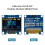 0.96 Inch 5PCS OLED I2C Display Module for  Raspberry PI 128x64 Pixel IIC Serial Self-Luminous Display Module 5