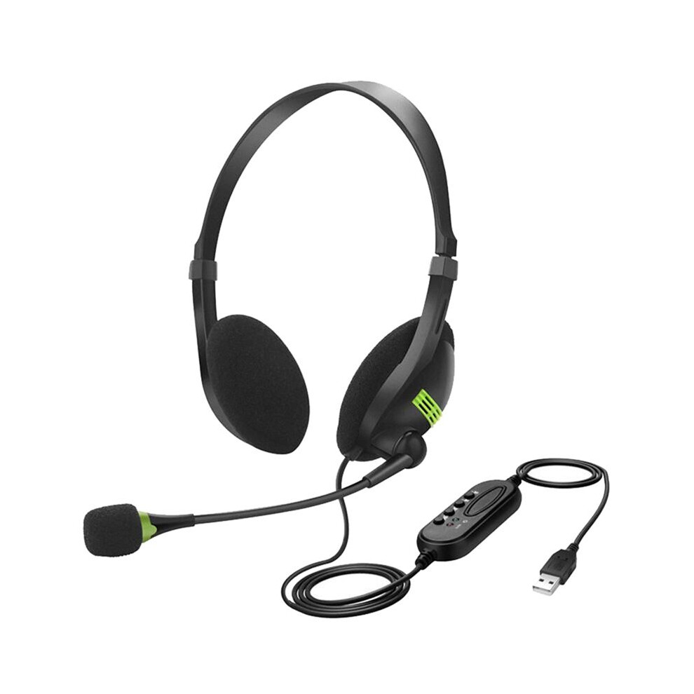 Usb Wired Headset With Microphone Noise Cancelling In- Control Business Comfort Earphone For Chatting Software 6031977041882