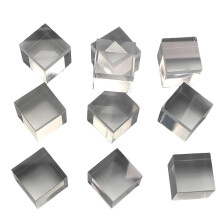 10 Bloques Cuadrados de Acrílico Transparente de 1 Pulgada X 1 Pulgada X 1 Pulgada, Todos los Lados Pulidos, Clavija de Varilla Cuadrada de Plástico