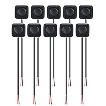 10Pcs 12V/24V Momentary Push Button /Off , Surface Mount, Easy Installation for Electronic Experiment