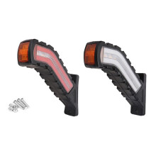 12-24V Trailer Side Lights Flowing Water Turn Signal Lamp Universal Car External Lights Van Pickup Truck