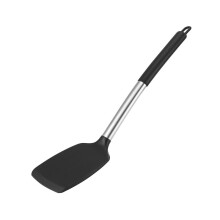 Stainless Steel Handle Silicone Nonstick Spatulas, High Heat Resistant to 480F, Food Grade Turner, BPA Free