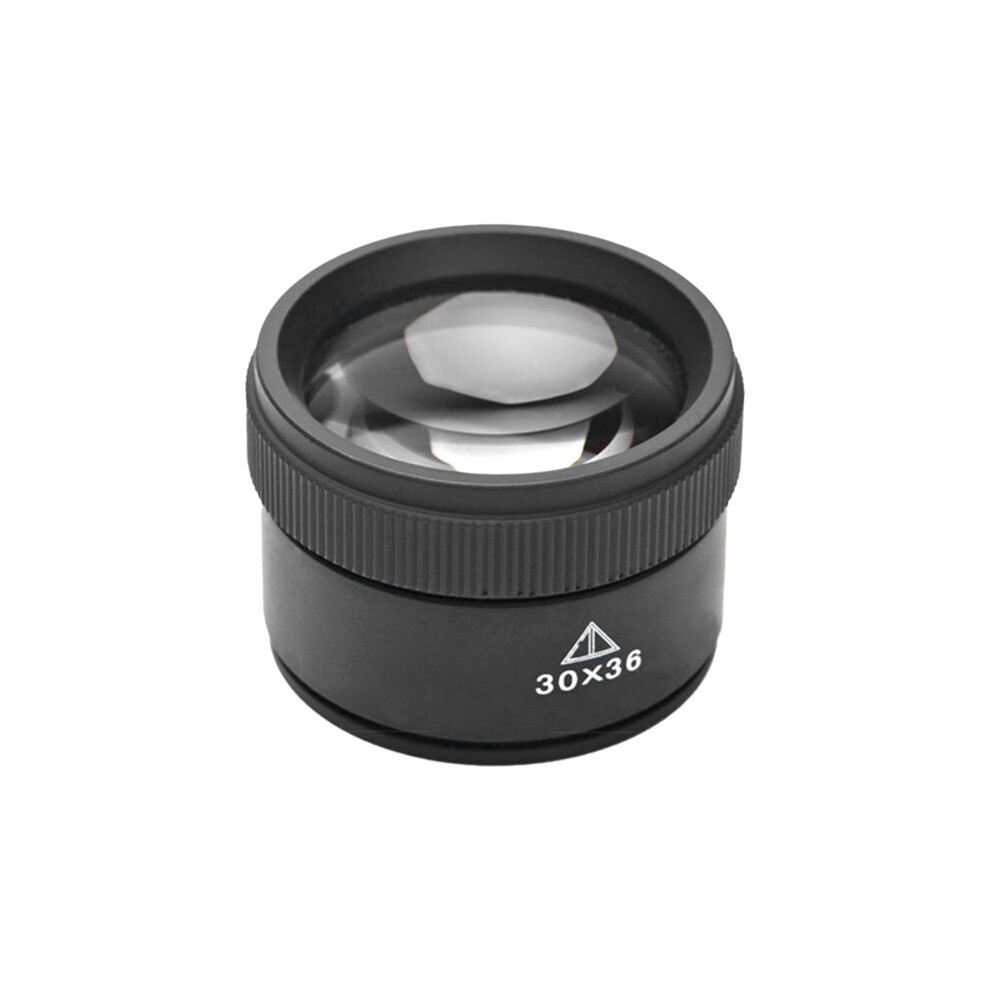30X 36mm Magnifying Glass for Precision Work K9 Optical Lens Watch Magnifier Loupe Handheld Coin Loupe