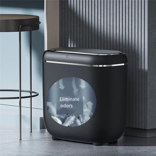 14L Automatic Sensor Trash Can Electric Touchless  Bin Kitchen Bathroom Waterproof Bucket Garbage with Lid