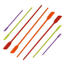 Spatules en Silicone, Paquet de 8 Petites Spatules de Maquillage en Silicone Grattoirs de Spatule de DernièRe Goutte Grattoir de Pot pour la