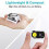 Light Rechargeable 2Pack,1000 Lumen Ultra-Light Bright LED Headlight with White Red Light,Waterproof Motion Sensor 5