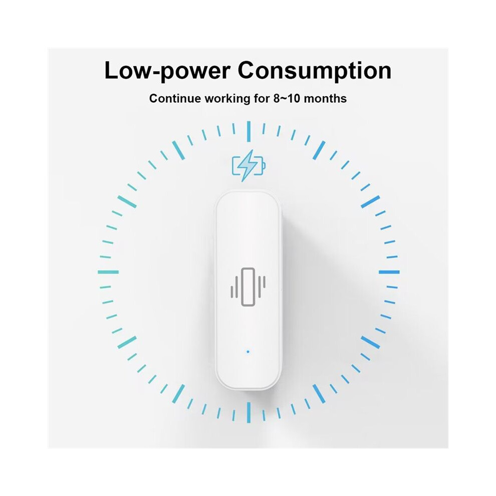 Tuya Vibration Sensor Zigbee Tuya Sensor Monitor App Control Security Protection Zigbee Sensor Motion Shock Alarm 6033805463293