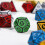 Yellow 7 Pcs for TRPG DND Dice Set Acrylic Multi-Sided 7-Die D4-D20 Polyhedral Dice Table Game Math Tabletop 5
