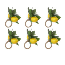 Servetringen Set van 6 Vine Leaf Servethouders voor Eettafel Decor Banket Bruiloft Verjaardag Kerst B