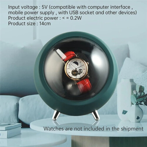 Watch Winder for Automatic Watches Watch Box Automatic Winder (Creamy-White)