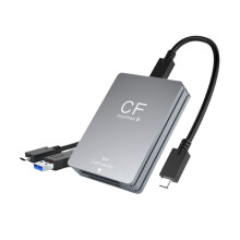2-In-1 CFexpress Typ B -Kartenleser CFexpress-Leser USB 3.2 10 Gbit/S Dual-Slot mit USB-C-Zu-USB-C/A-Kabel für Spiegelreflexkameras