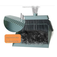 Dustpan Broom Set Floor Wiper Household Cleaning Long Handle Cleaning Set for Lobby Household Kitchen Cleaning