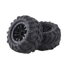 4PCS 6034 12mmHex Skidproof Rubber Tire for SCY 16101 PRO 16102 PRO Upgrade 1/16 RC Truck Wheel Parts Black