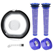 Dust Bin Lid & Post& Pre Filters Replacements for V7 V8 Animal Absolute Cordless Stick Vacuum Cleaner